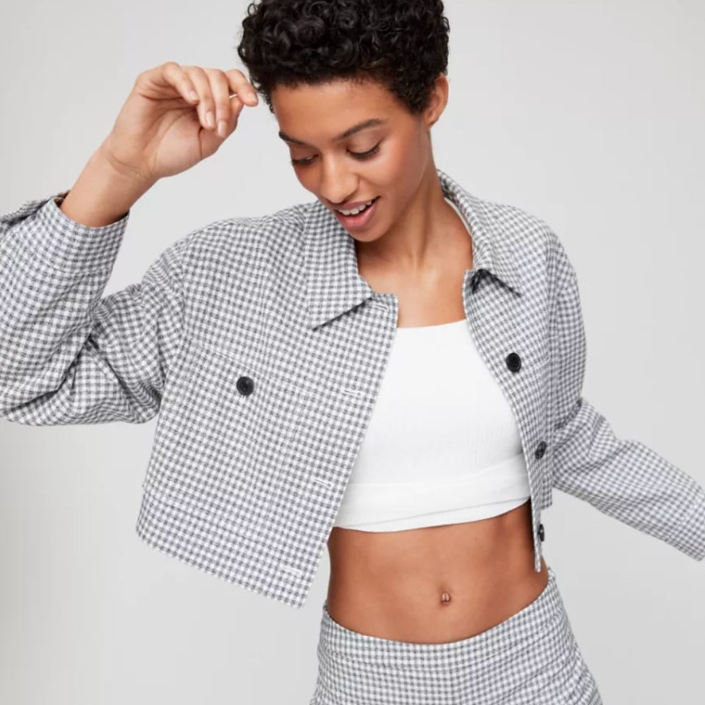 Wilfred Ourson Jacket Cropped Gingham Jacket | Medium
